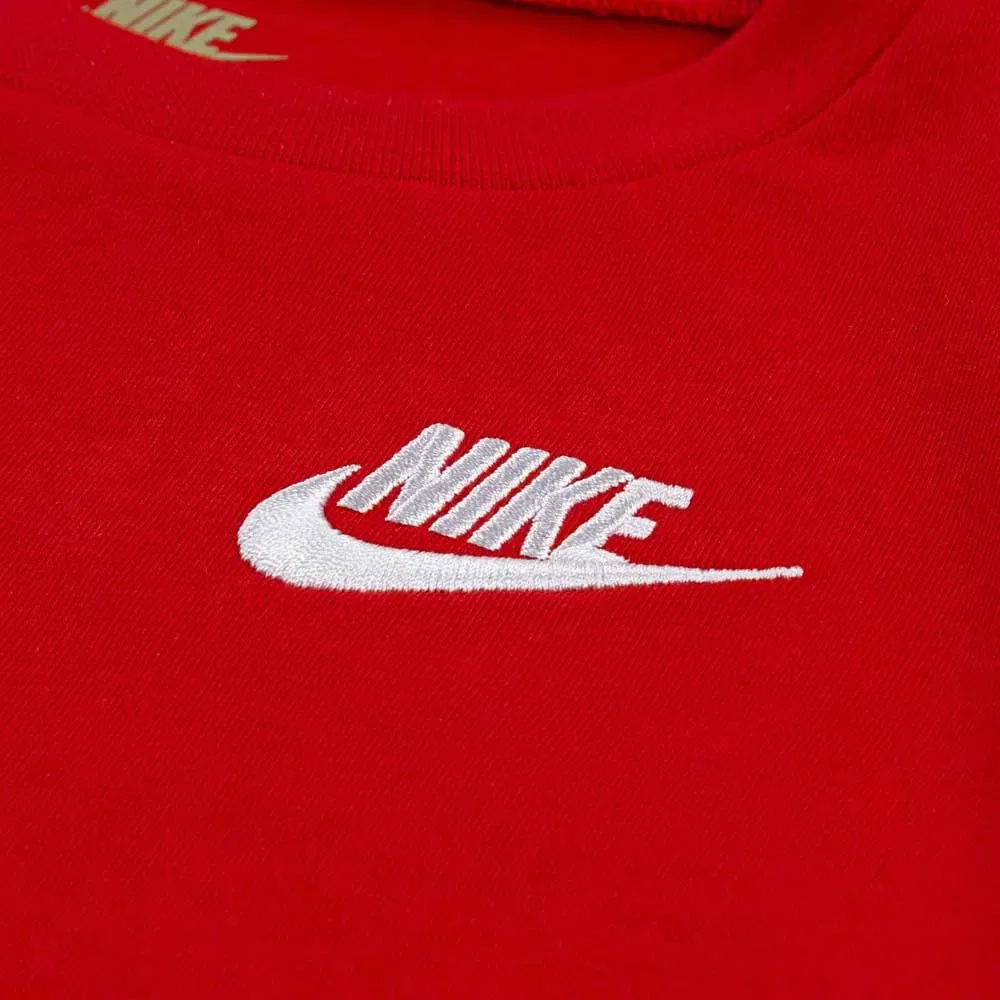 Детский комплект для девочек с коротким рукавом Nike Club Lbr Knit, Black — фото 3