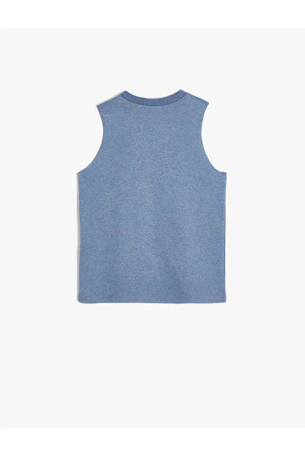 Детское для мальчиков белье с принтом Athlete surf printed crew neck Koton, Blue — фото 2