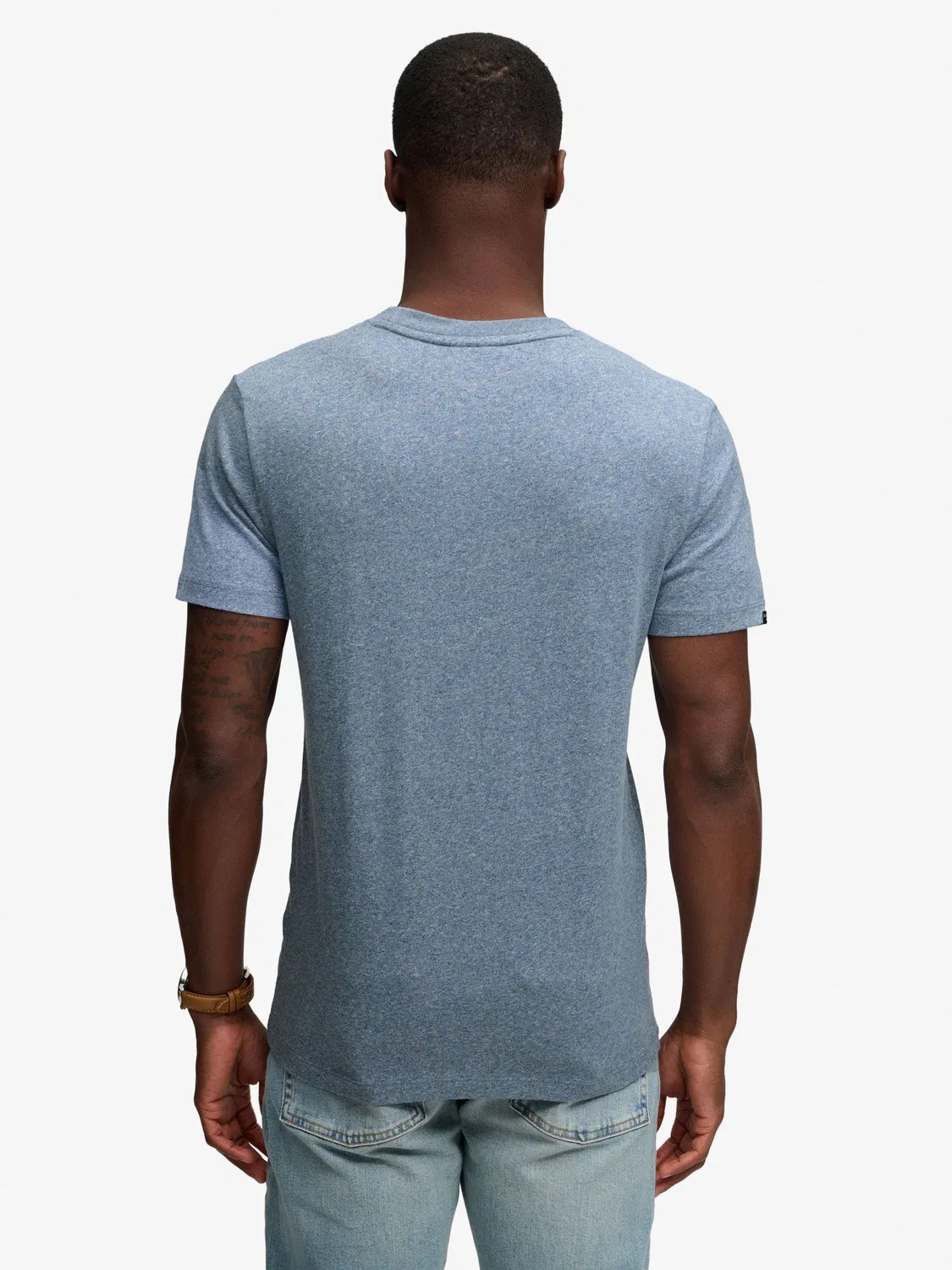 Футболка Slim Fit Superdry Essential Company Logo, синий — фото 3