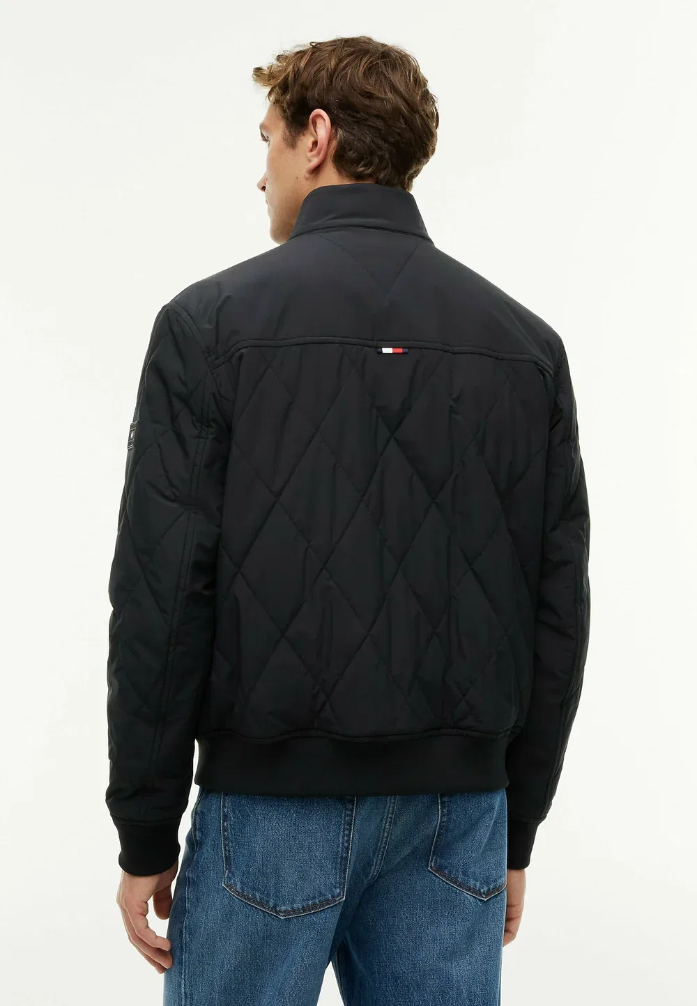 Складная стеганая куртка-бомбер в стиле харрингтон Tommy Hilfiger, Black — фото 3