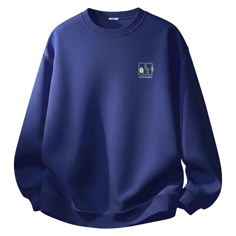 Свитшот детский с длинным рукавом Cotton Air Layer Soft Skin-Friendly MINISO, Navy Blue (Plain Shadow Chest Logo)