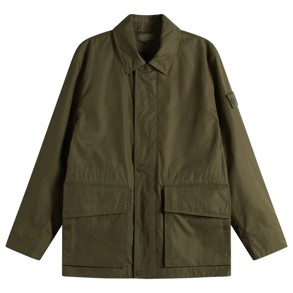 Куртка из хлопкового канваса Ghost Stone Island, Military Green