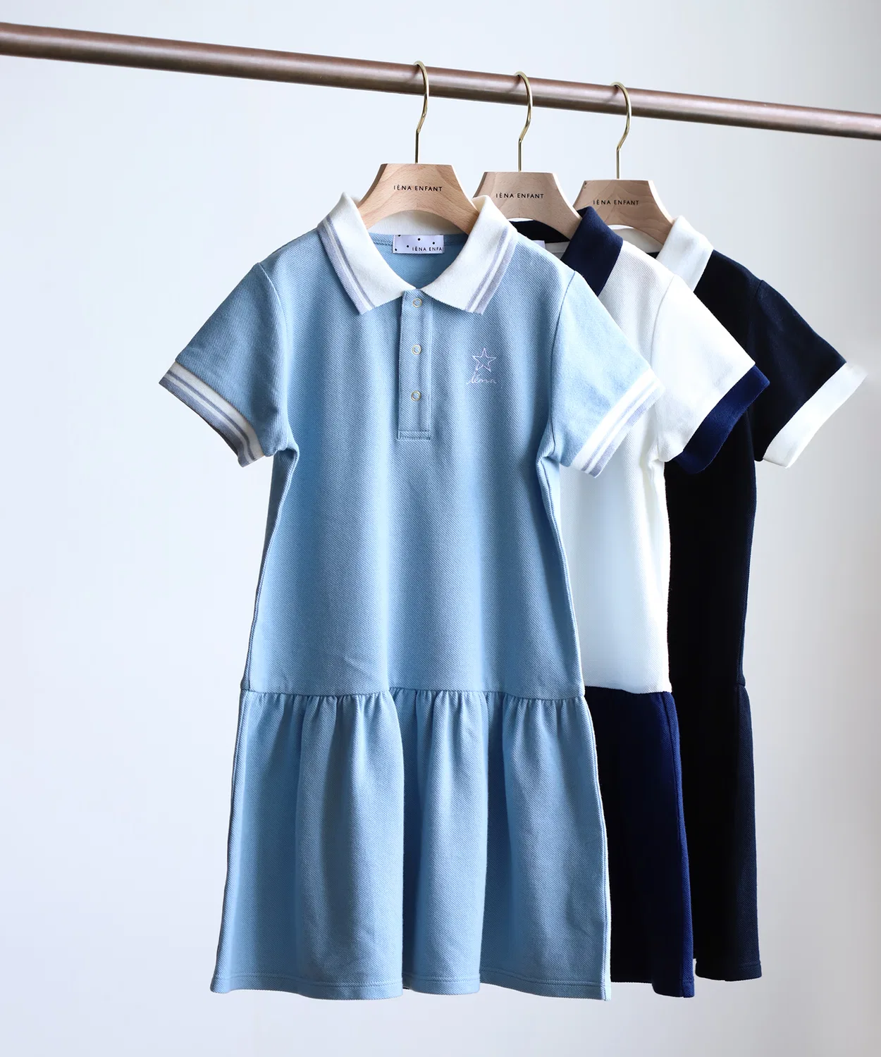Детское платье-поло с коротким рукавом Summer Occasion IENA ENFANT, Blue