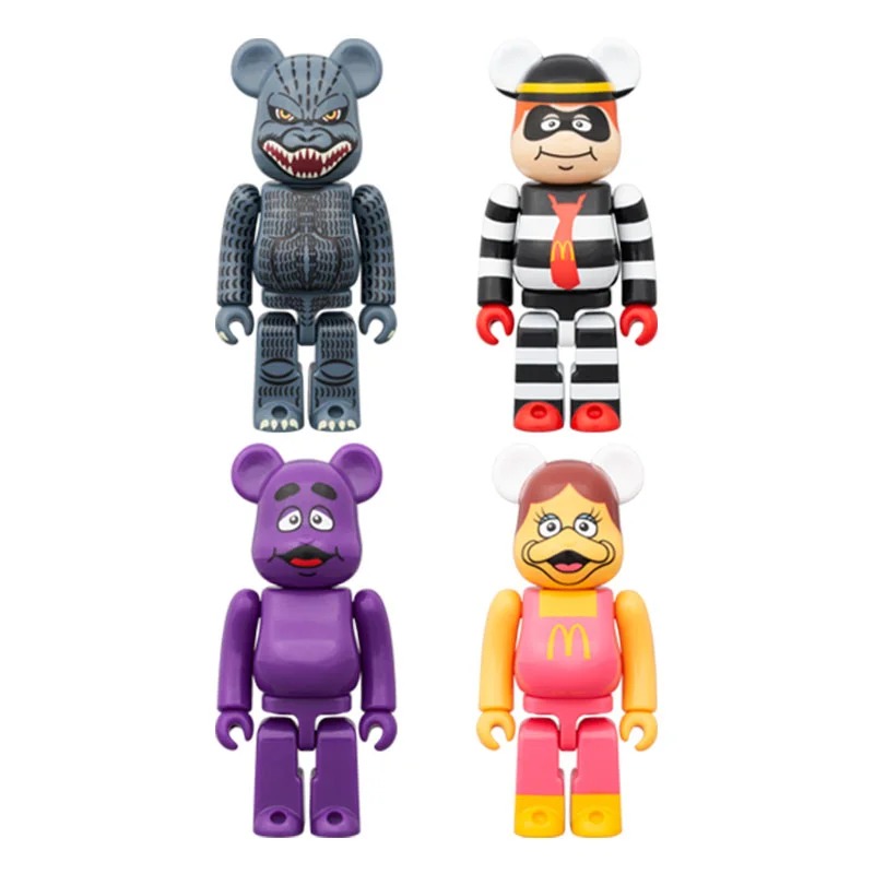 

Виниловая фигурка Be@rbrick Godzilla Vs McDonalds Of 4, 10,5 см