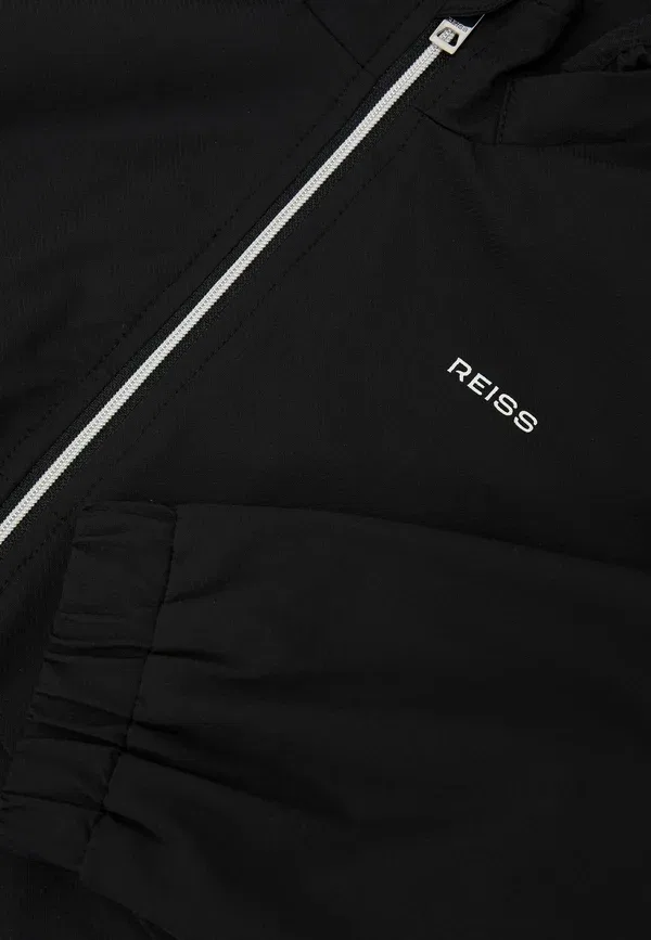 Куртка с капюшоном, водоотталкивающая, Ash zip-through hooded logo jacket, Reiss, темно-синий — фото 4