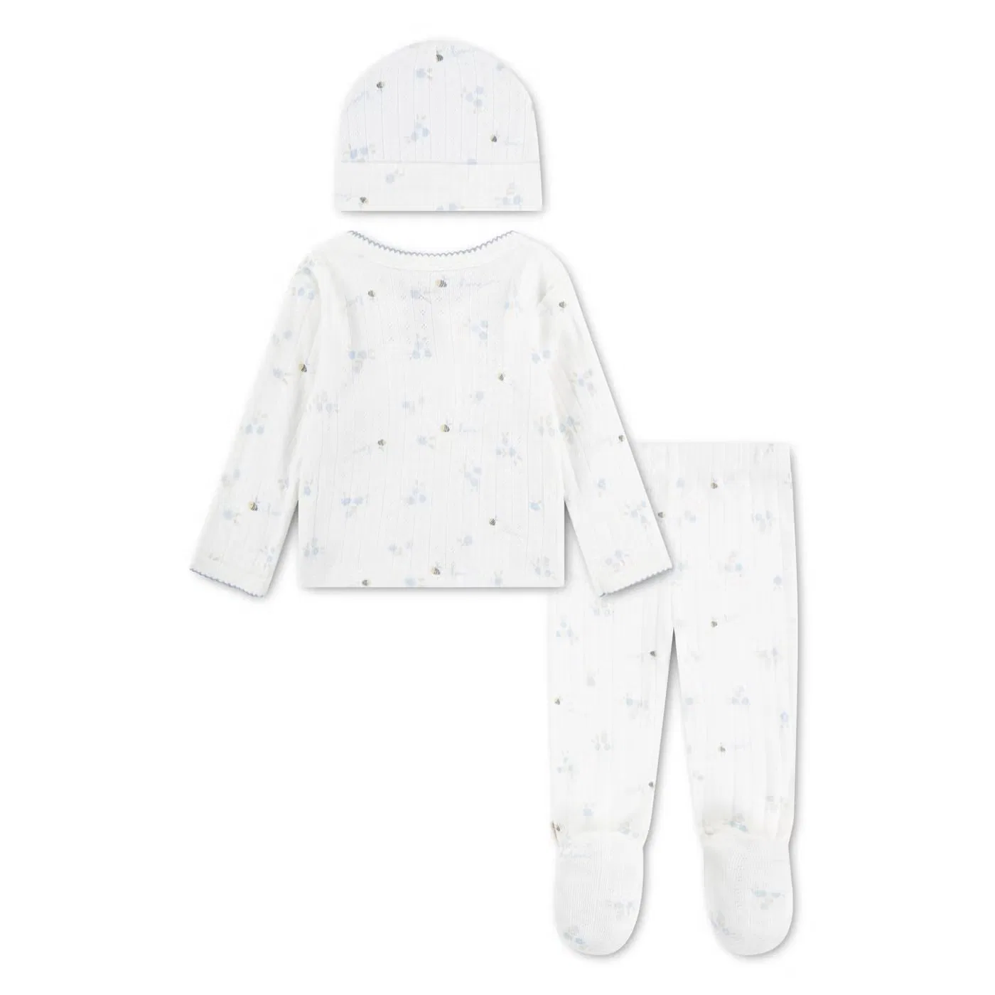 Комплект детской одежды с принтом J03 Huggies, белый — фото 2