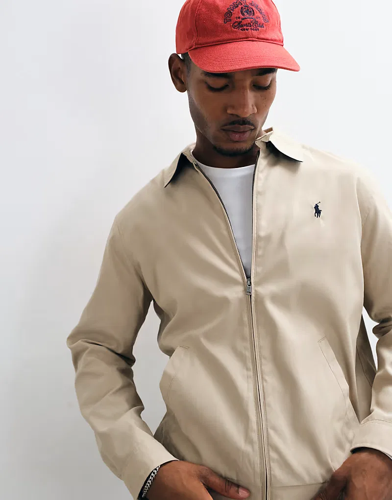 Куртка-харрингтон Polo Ralph Lauren, бежевый — фото 4