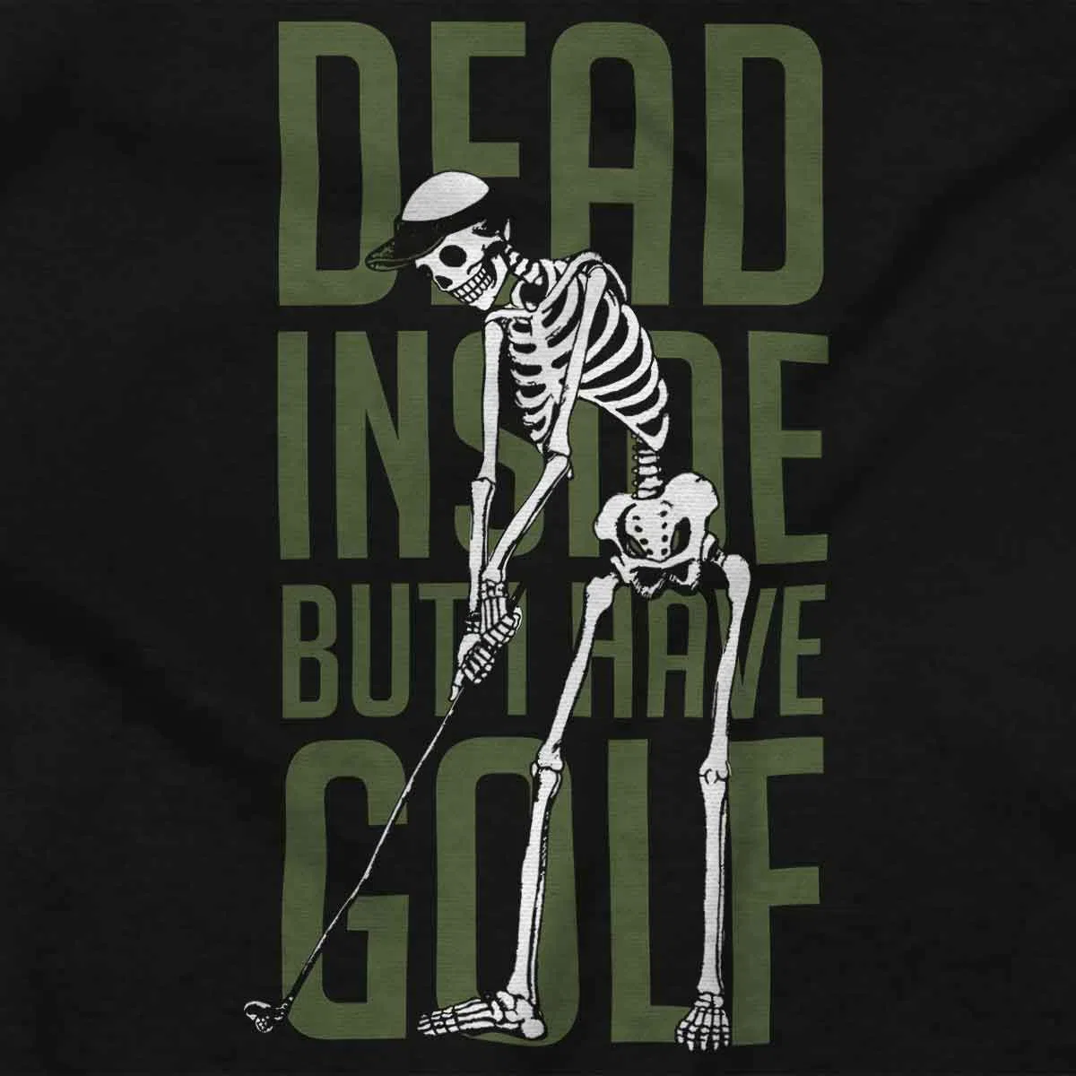 Детское боди с коротким рукавом Funny Dead Inside But I Have Golf Brisco Brands, Black