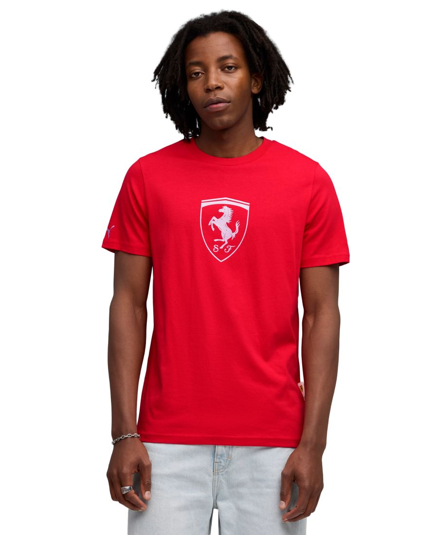 

Мужская футболка Ferrari Sportswear Tonal Shield Puma, Red, Красный, Мужская футболка Ferrari Sportswear Tonal Shield Puma, Red