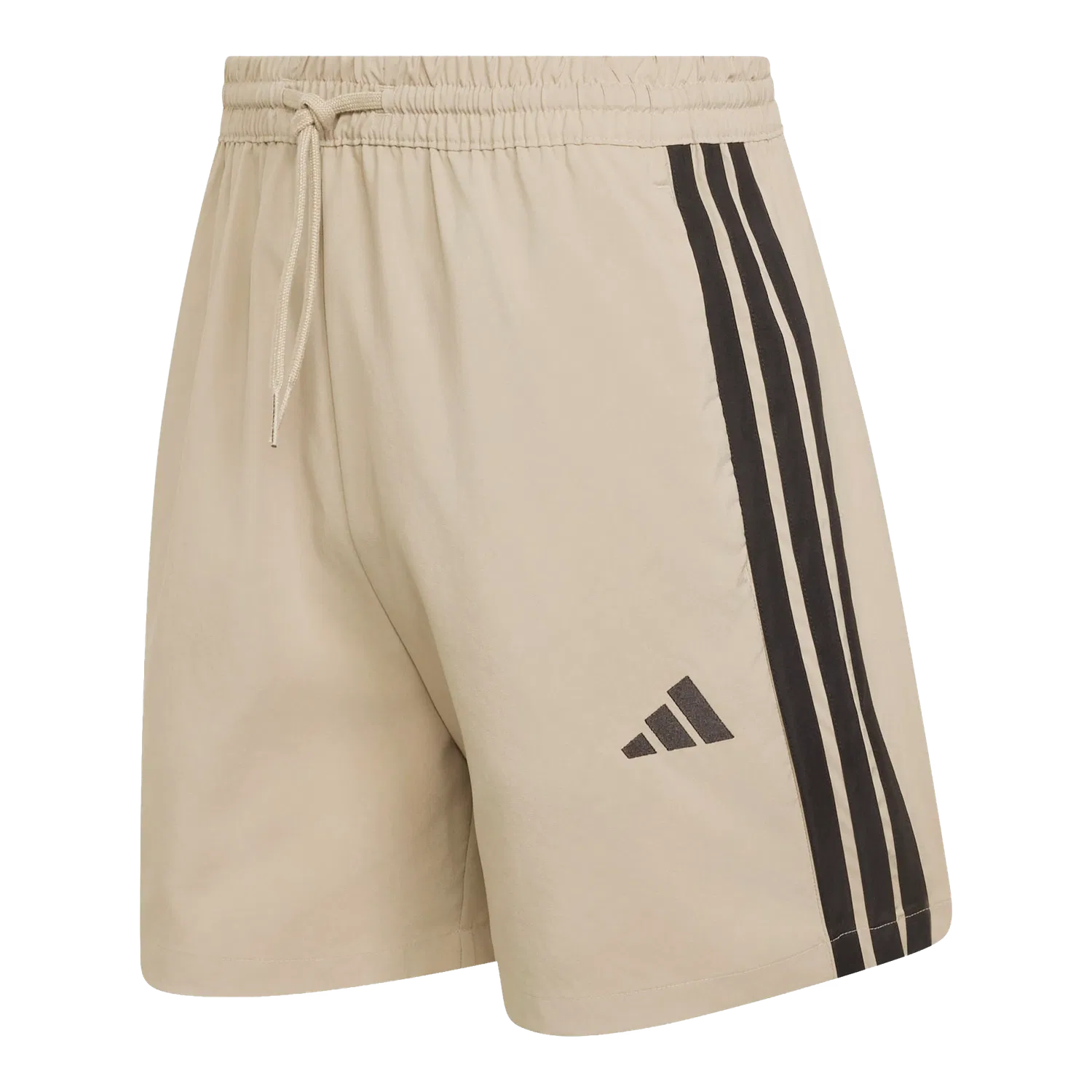 Мужские спортивные шорты с тремя полосками Adidas, коричневый
