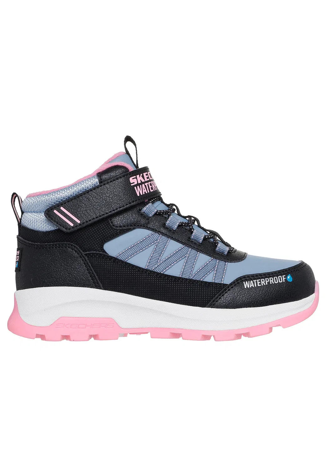 Детские зимние ботинки из синтетики и текстиля Skechers Storm Blazer-Arctic Mass, Bunt — фото 2