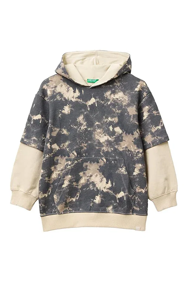 Детское худи для мальчиков с принтом United Colors Of Benetton, Multicolor