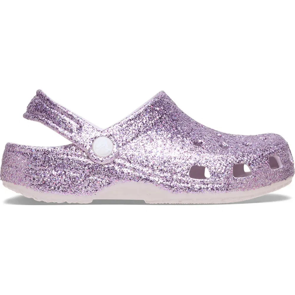 Сабо детские Classic Chunky Glitter Crocs, фиолетовый
