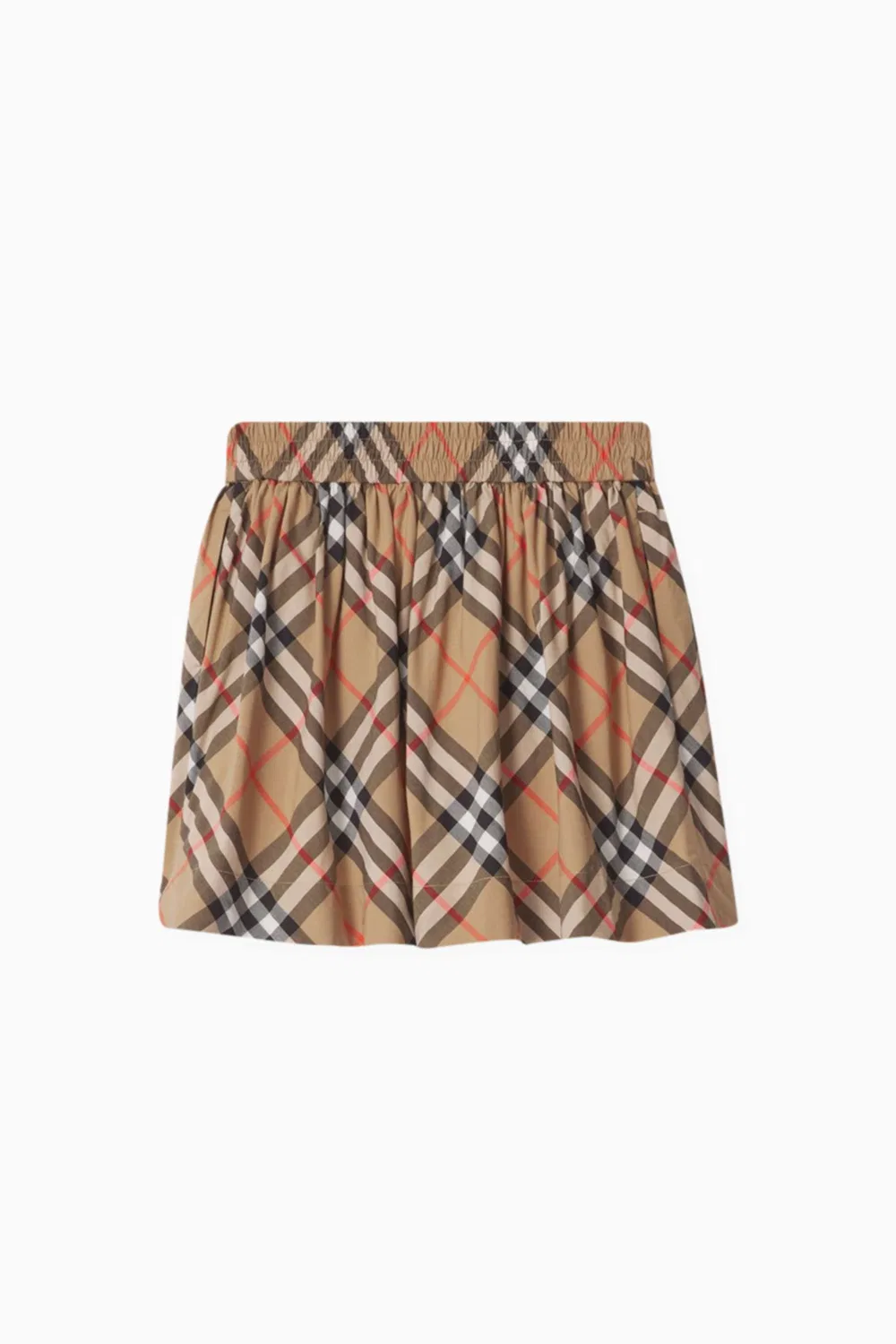 Юбка в клетку из хлопкового поплина Burberry — фото 3