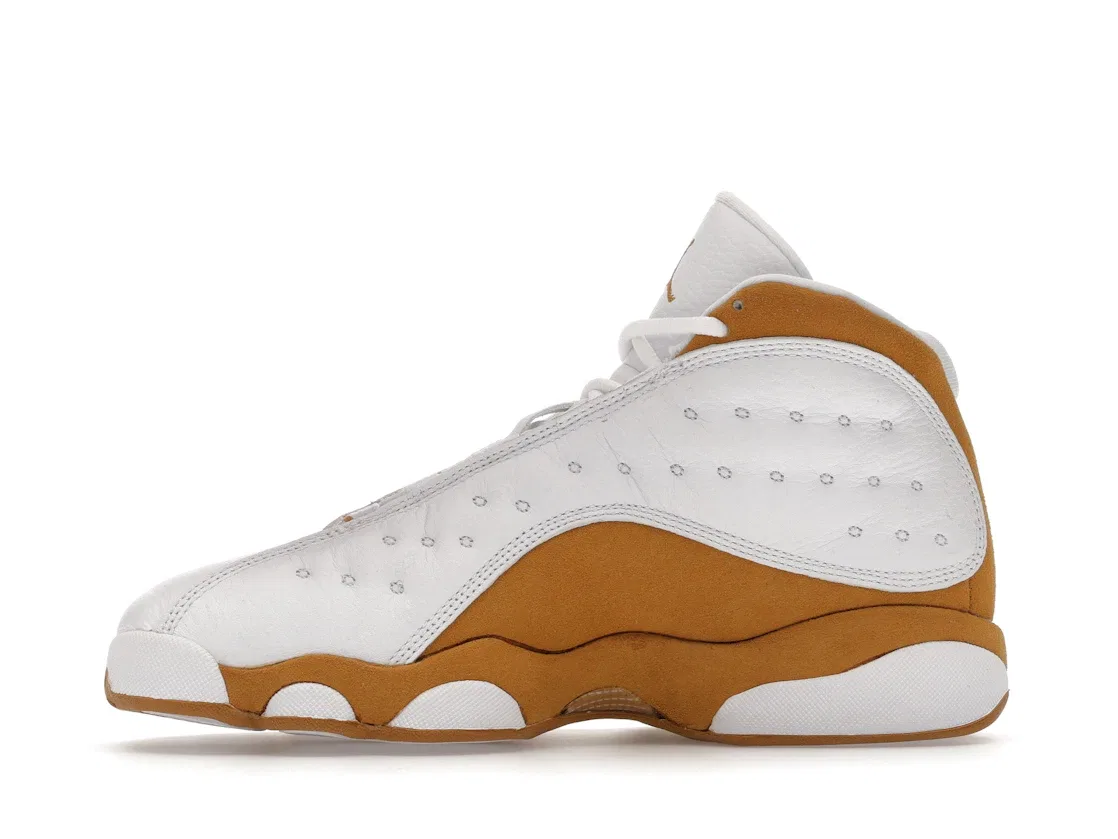 Детские кроссовки Lifestyle с синтетической замшей Jordan 13 Retro, White/Wheat — фото 3