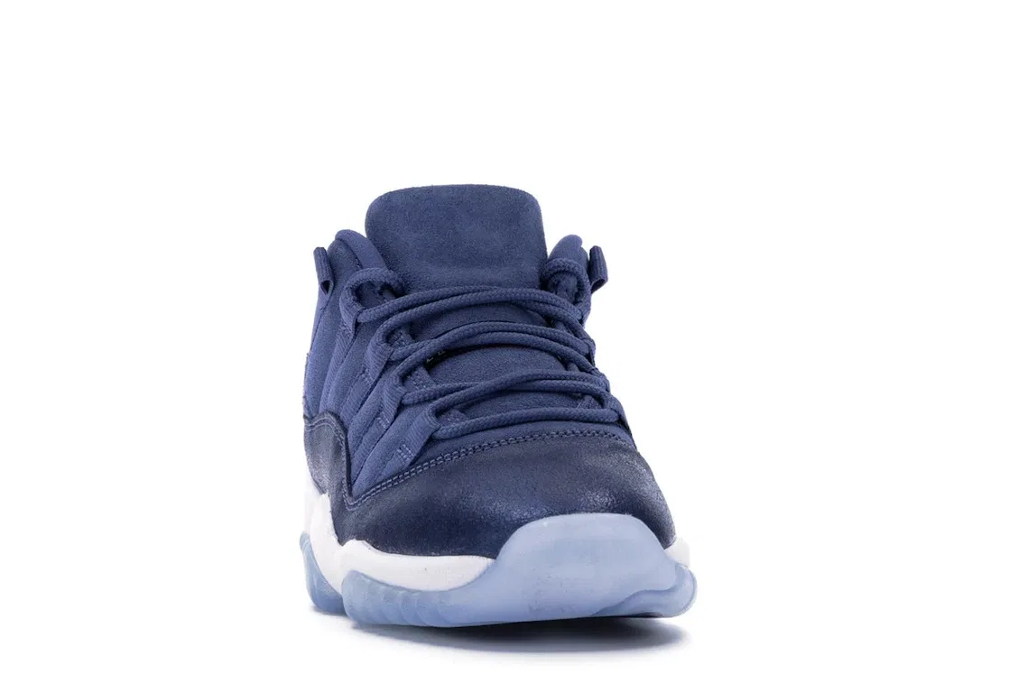 Детские кроссовки Lifestyle с замшей Jordan 11 Retro Low Jordan, Blue Moon/Polarized Blue-Binary Blue — фото 2