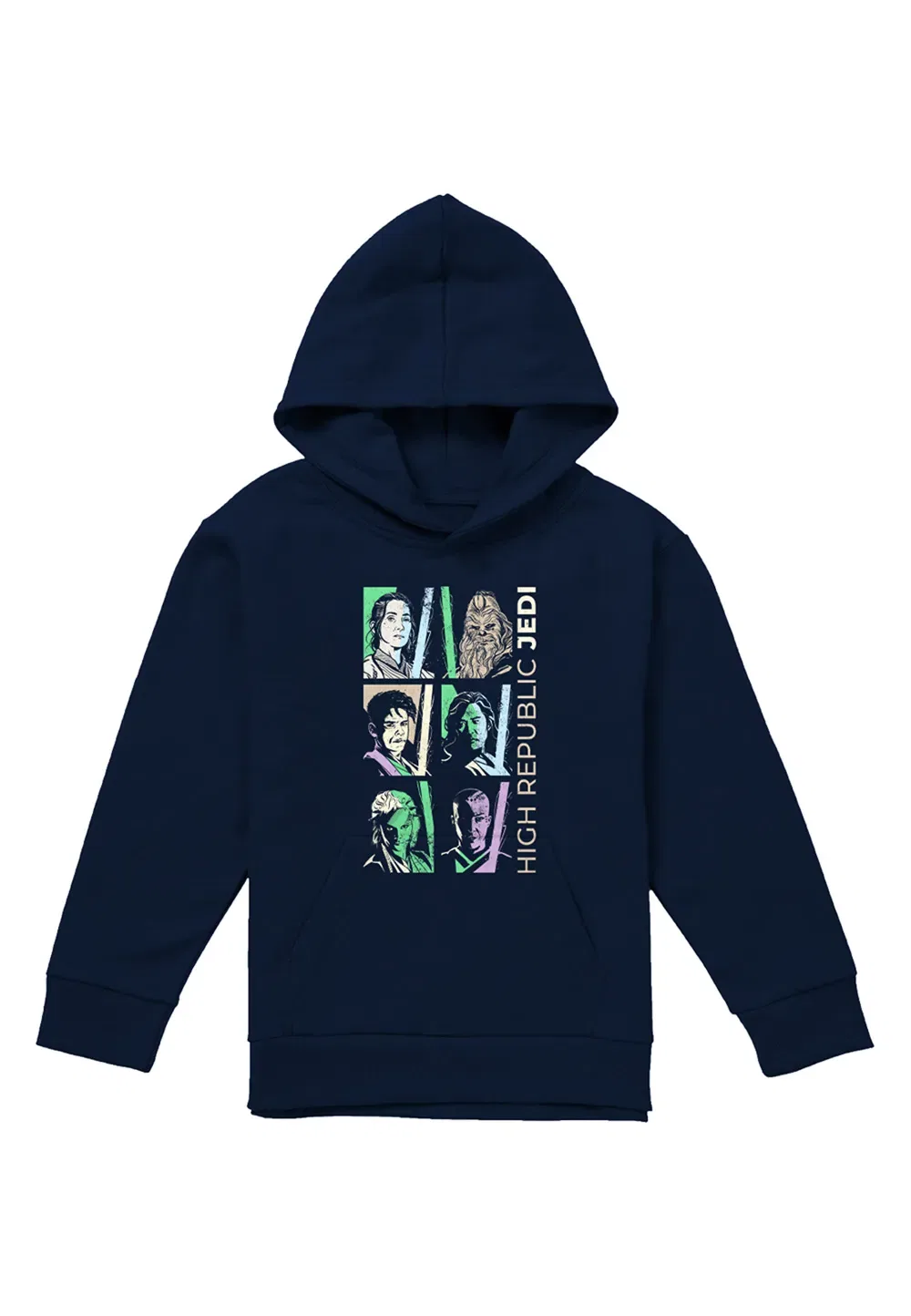 Детский худи Star Wars The Acolyte High Republic Pastel Jedi, темно-синий, Disney, темно-синий — фото 4