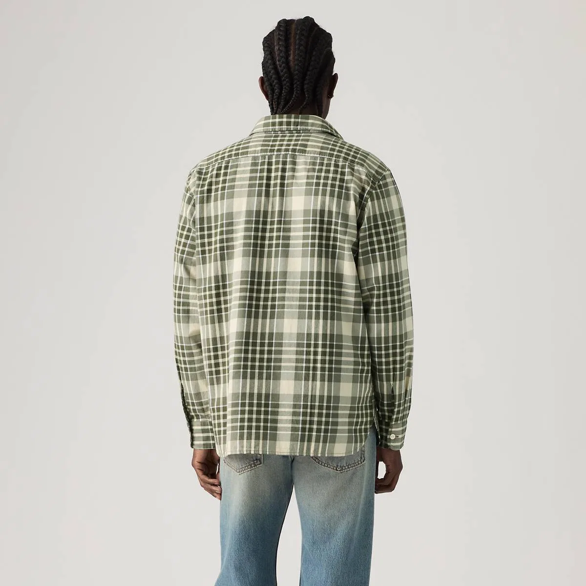Рубашка Classic relaxed worker Levi's, Lorcan Plaid Mulled Basil - Green — фото 4