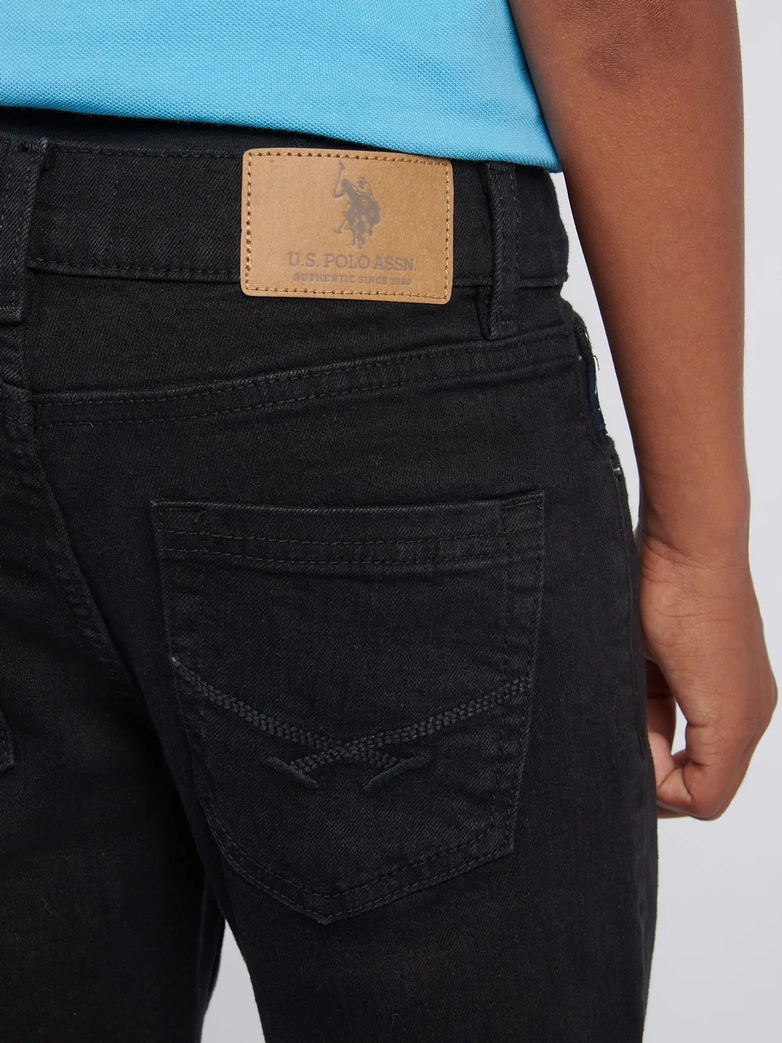 Джинсы классические Classic Fit U.S. Polo Assn, черный — фото 2