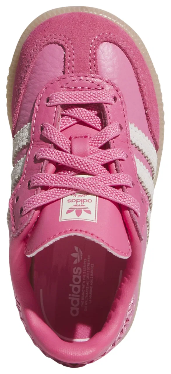 Кроссовки для малышей Samba Adidas, цвет Bliss Pink/Bliss Pink/Off White — фото 4