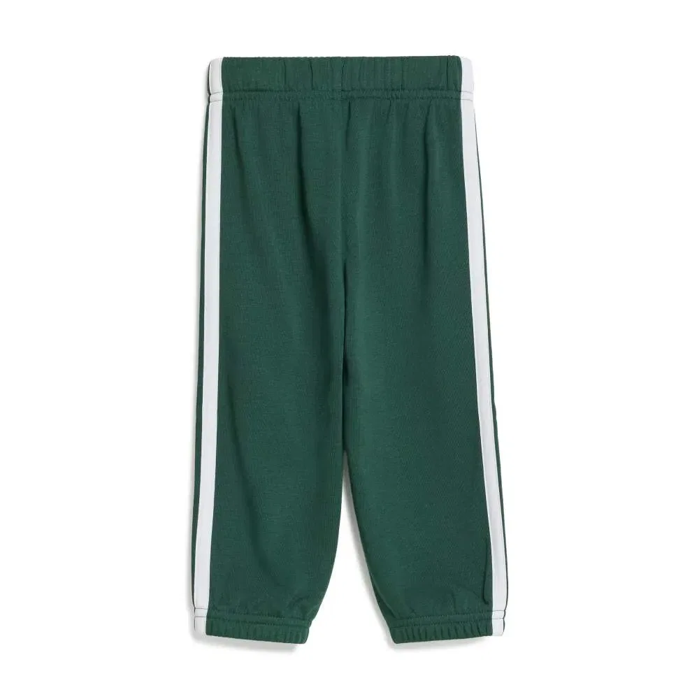 Детский комплект для девочек с длинным рукавом Adidas Essentials 3 Stripes French Terry Joggers, Green — фото 4