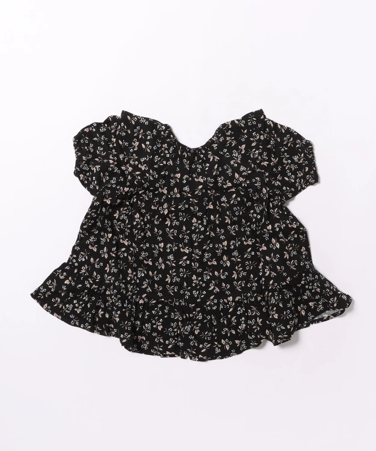 Детское платье из вискозы с воланами и принтом Willow Rylee + Cru, Dark Floral — фото 2