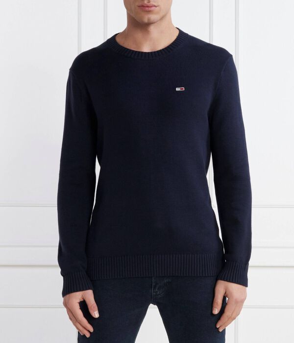 

Свитер мужской Tommy Jeans облегающий с круглым вырезом, синий