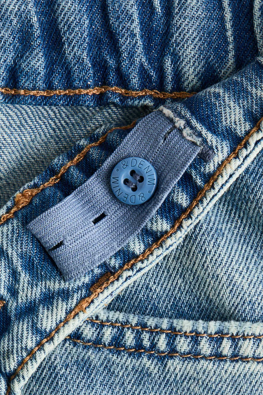 Бочкообразные джинсы свободного кроя H&M, Helles Denimblau — фото 2