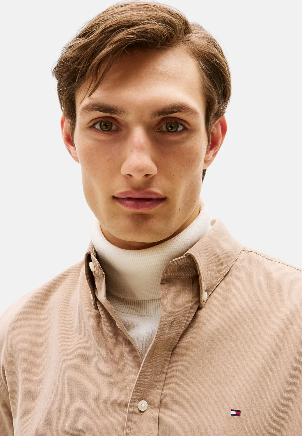 Камиция - рубашка Tommy Hilfiger, Beige — фото 4