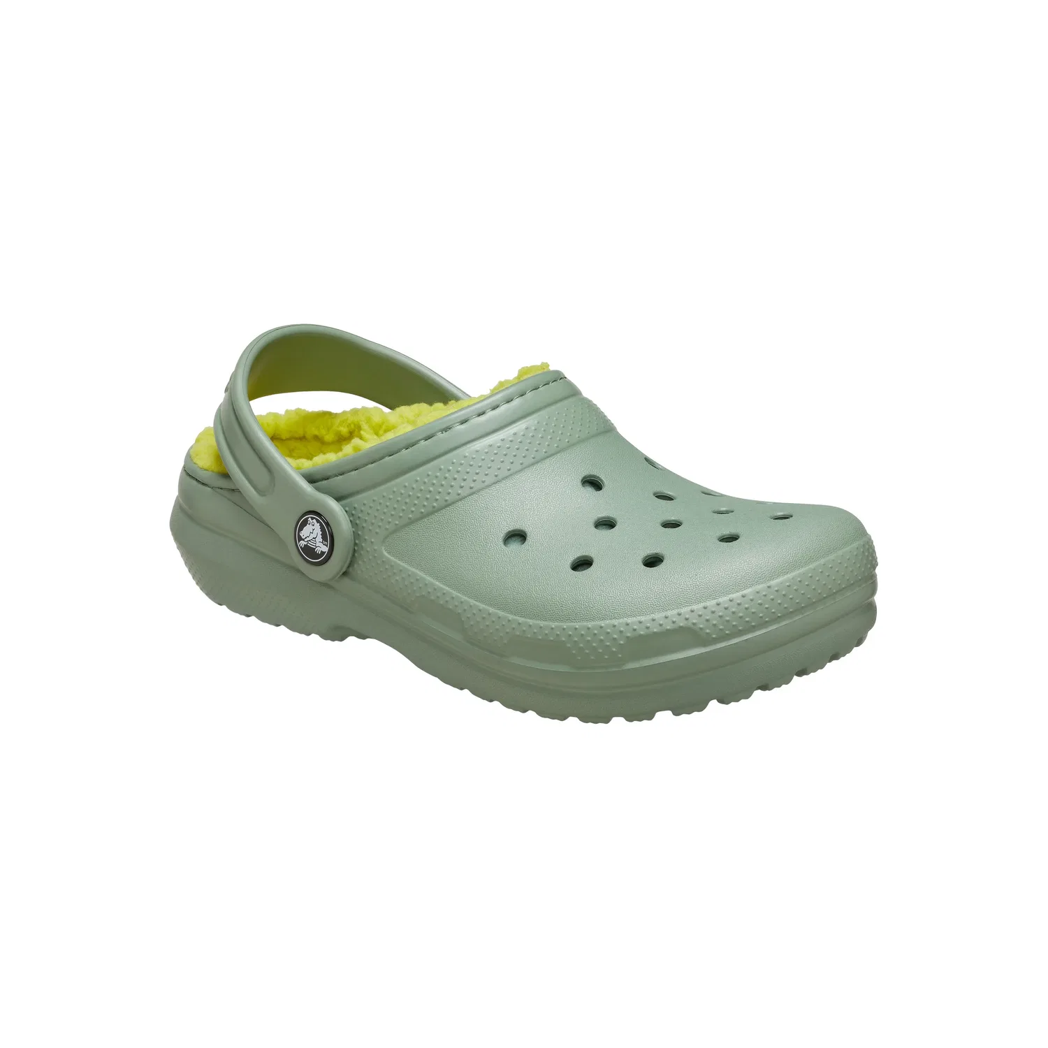 Сабо с подкладкой Classic Lined Clog K Crocs, зеленый — фото 2