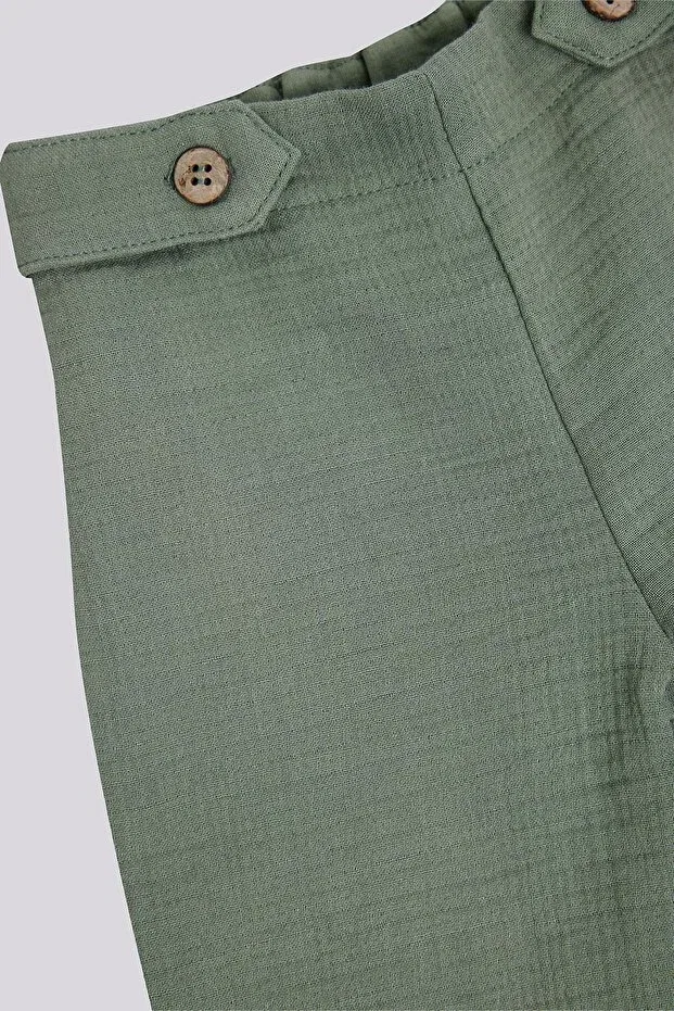 Детские брюки для мальчиков хлопковые Bg store baby boy green trousers Generic Brands, Green — фото 3