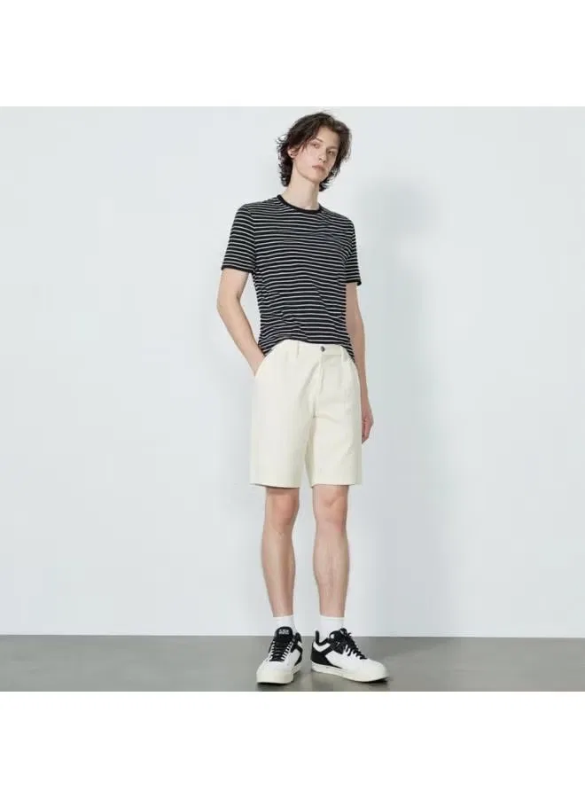Шорты карго джинсовые с потертостями Zara, белый — фото 2