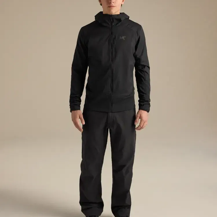 Мужское флисовый худи с капюшоном Arcteryx, Core Yellow/Nucleus — фото 4