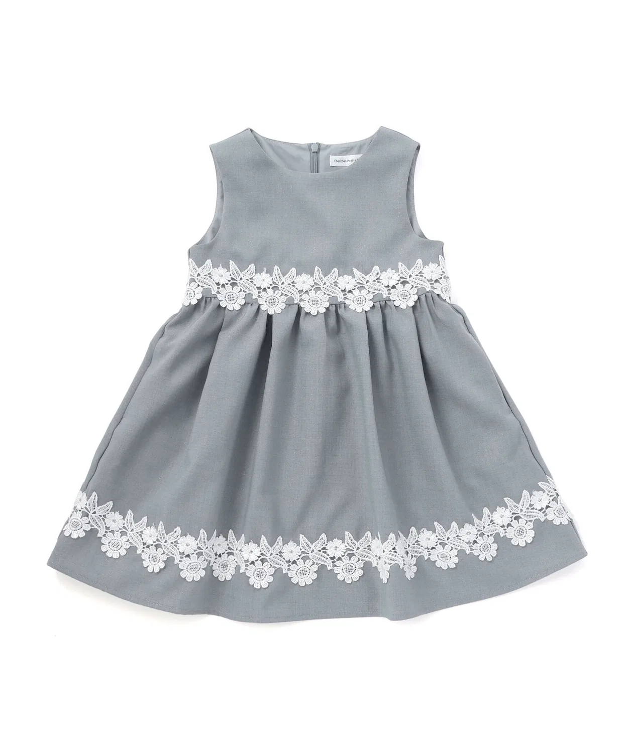 Детский сарафан с кружевом и блестками BeBe Petits Pois Vert, Blue