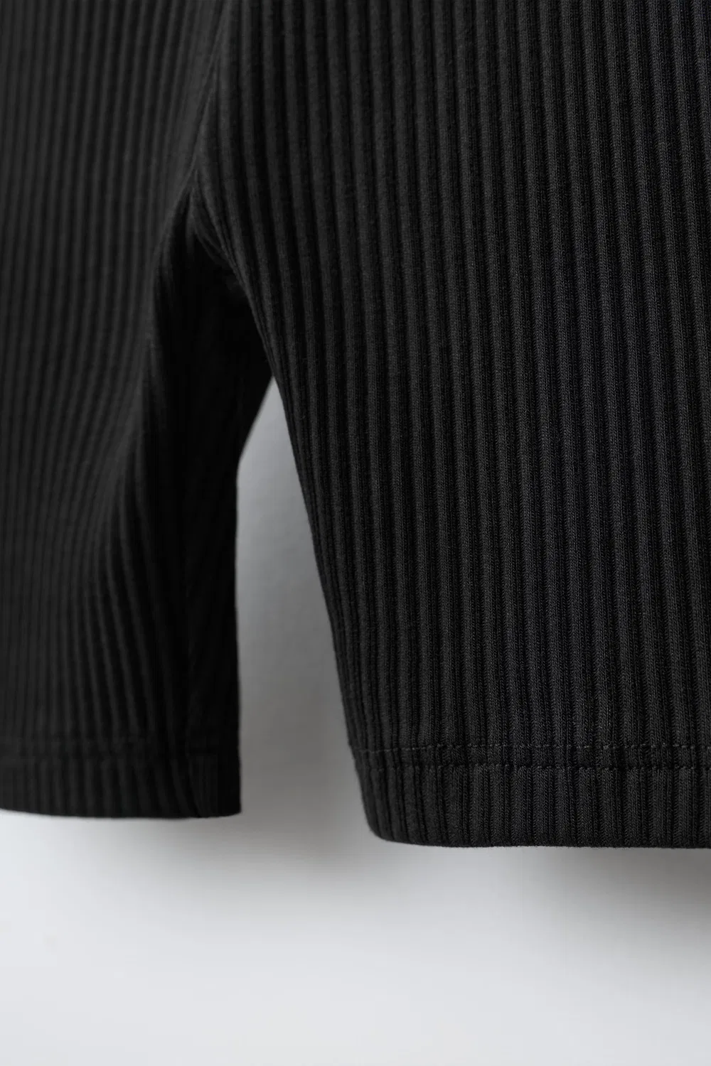 Велолеггинсы в рубчик с тисненым текстом ZARA, Black — фото 4