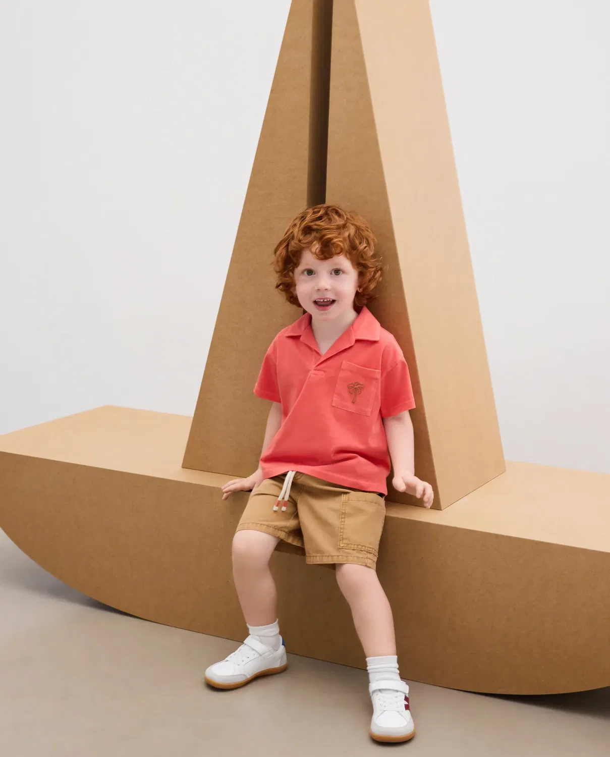 Детские шорты-бермуды для мальчиков хлопковые Kids El Corte Inglés, Rojo