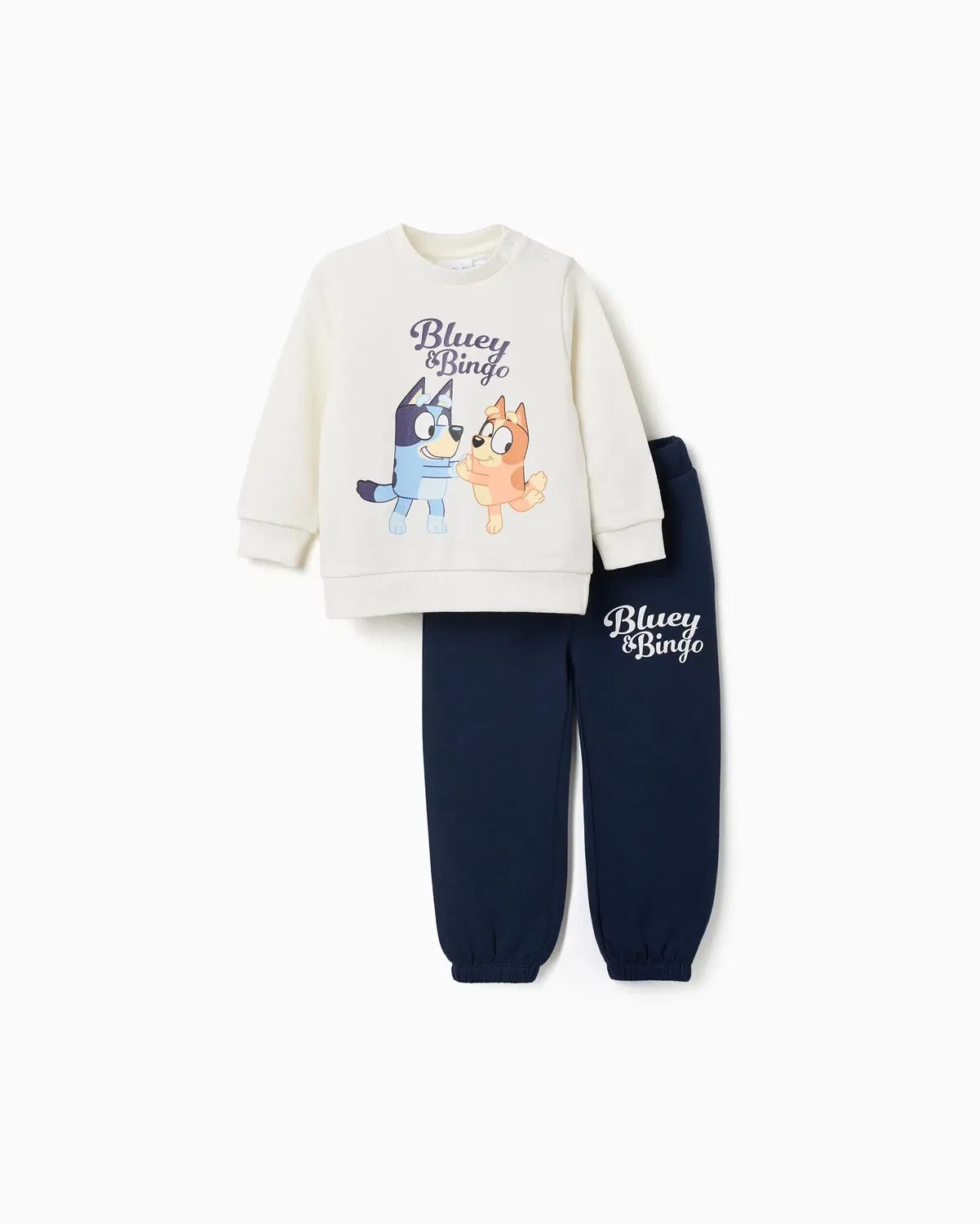 Детский спортивный костюм для мальчиков с принтом Bluey Zippy, Azul Marino