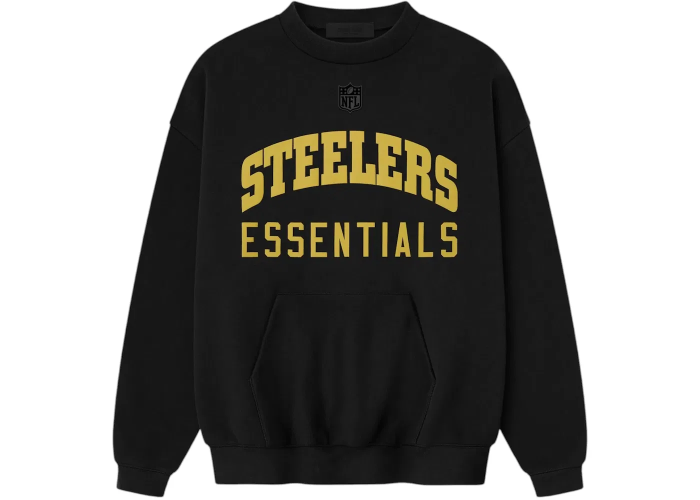 Мужской свитшот с круглым вырезом Fear of God Essentials Steelers Sport Crewneck, Black