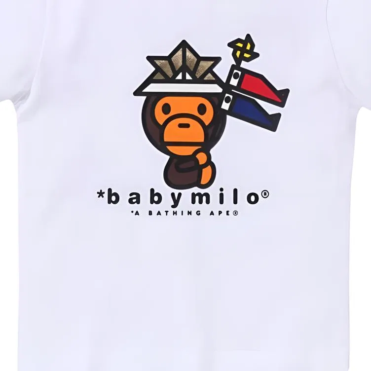 Детская футболка с коротким рукавом A BATHING APE, черный — фото 3