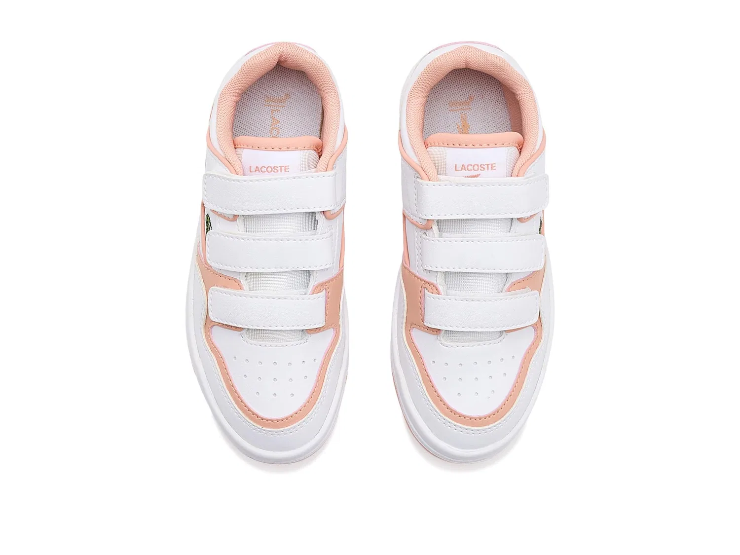 Кроссовки Courtcage Set (для маленьких детей) Lacoste Kids, White/Pink — фото 3
