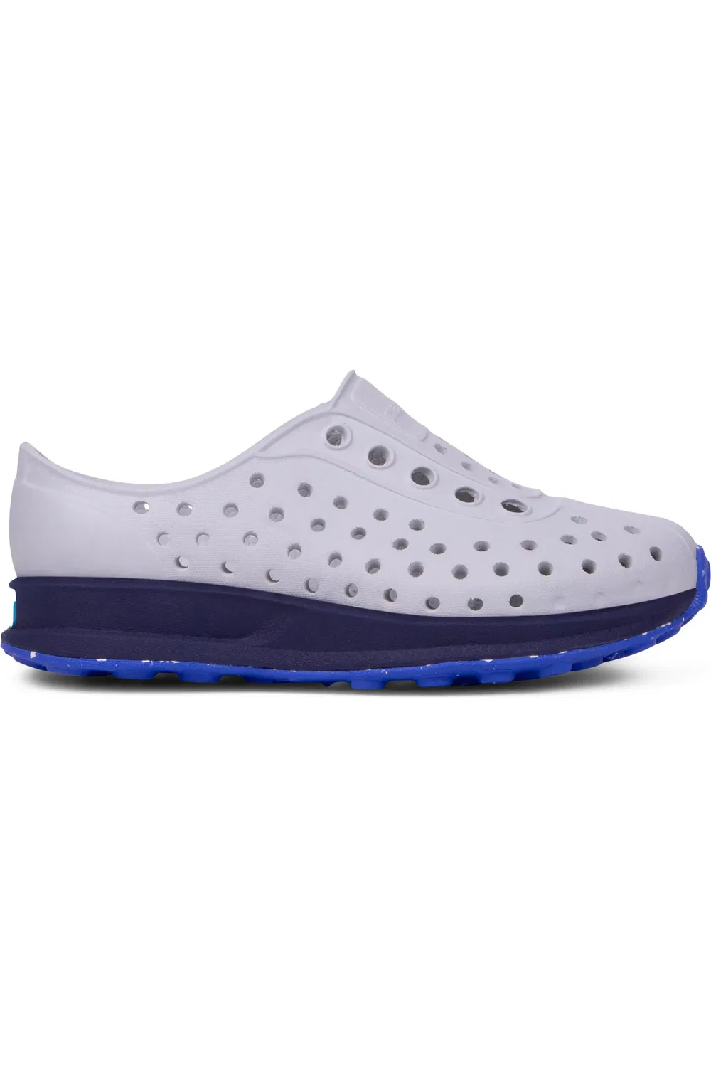 Детские кроссовки slip-on с перфорированным верхом Robbie Sugarlite Native Shoes, белый/синий/темно-синий — фото 3
