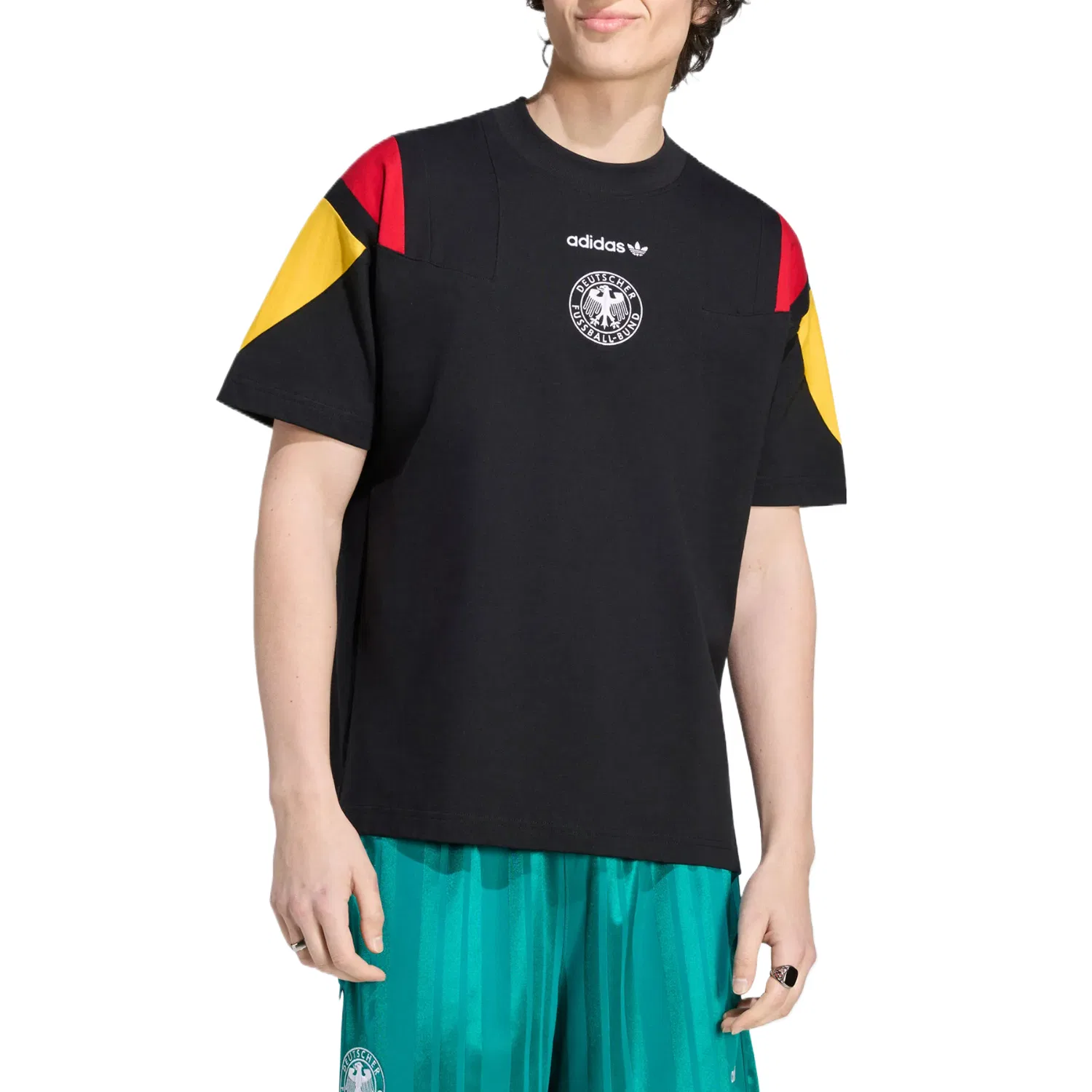 Футболка с круглым вырезом, Adidas Originals, Black — фото 3