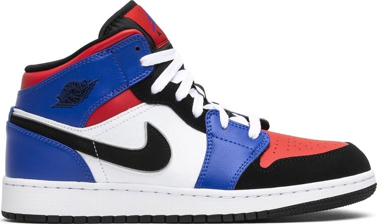 

Кроссовки Air Jordan 1 Mid GS Top 3, разноцветный, Синий, Кроссовки Air Jordan 1 Mid GS Top 3, разноцветный