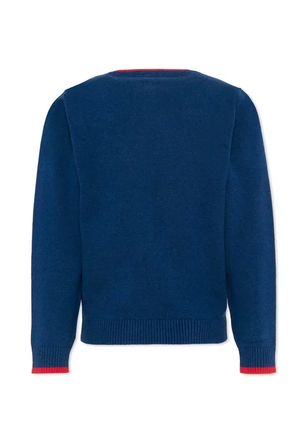 Свитшот из хлопка Maglioni Tru Trussardi Junior, синий — фото 2