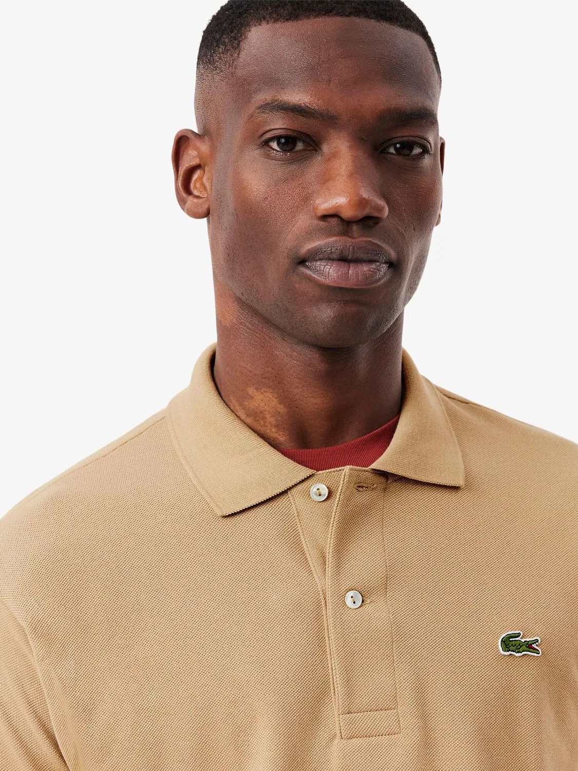 Поло Lacoste L.12.12 Light Brown — фото 3
