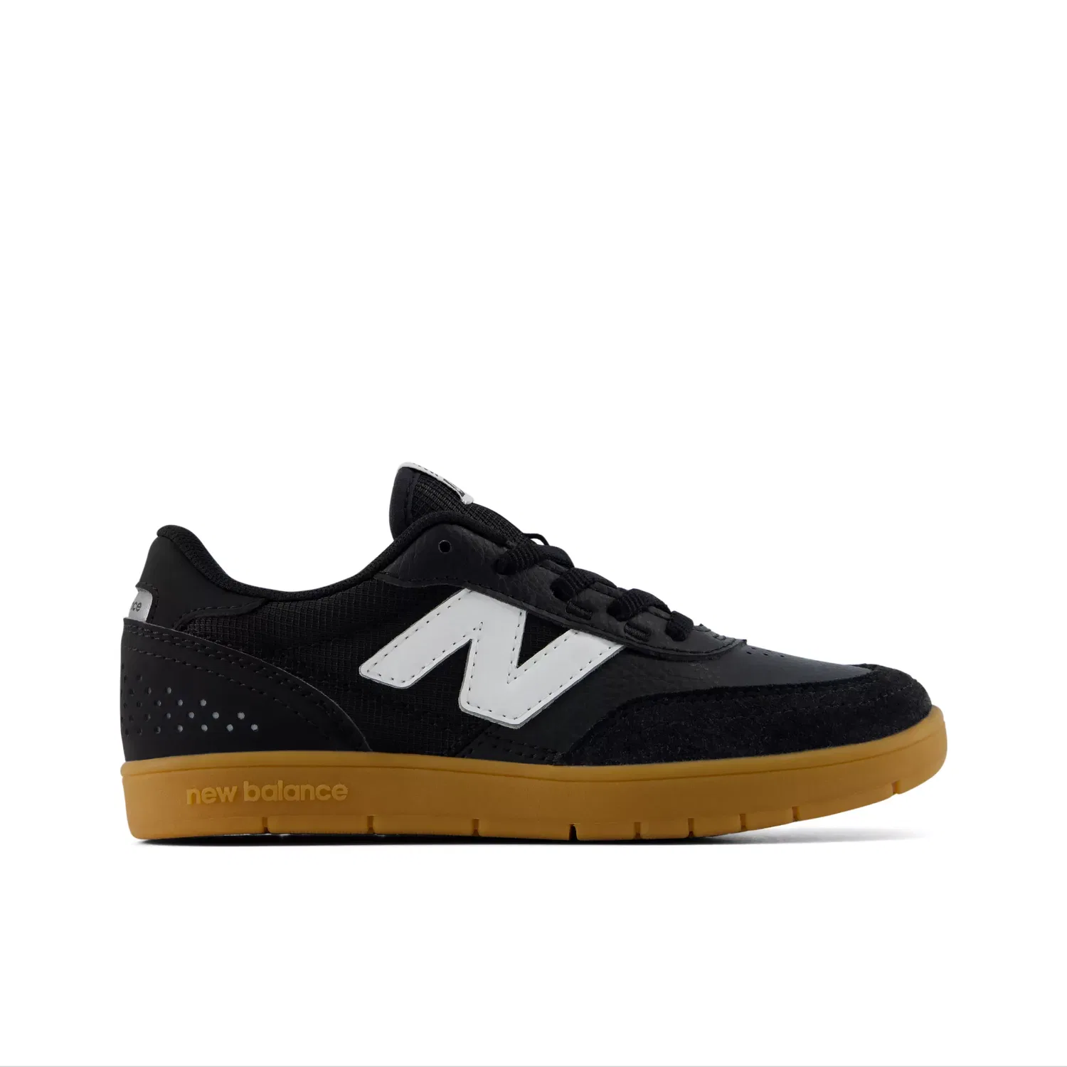 Детские кроссовки с шнуровкой 440v2 New Balance, Black With White
