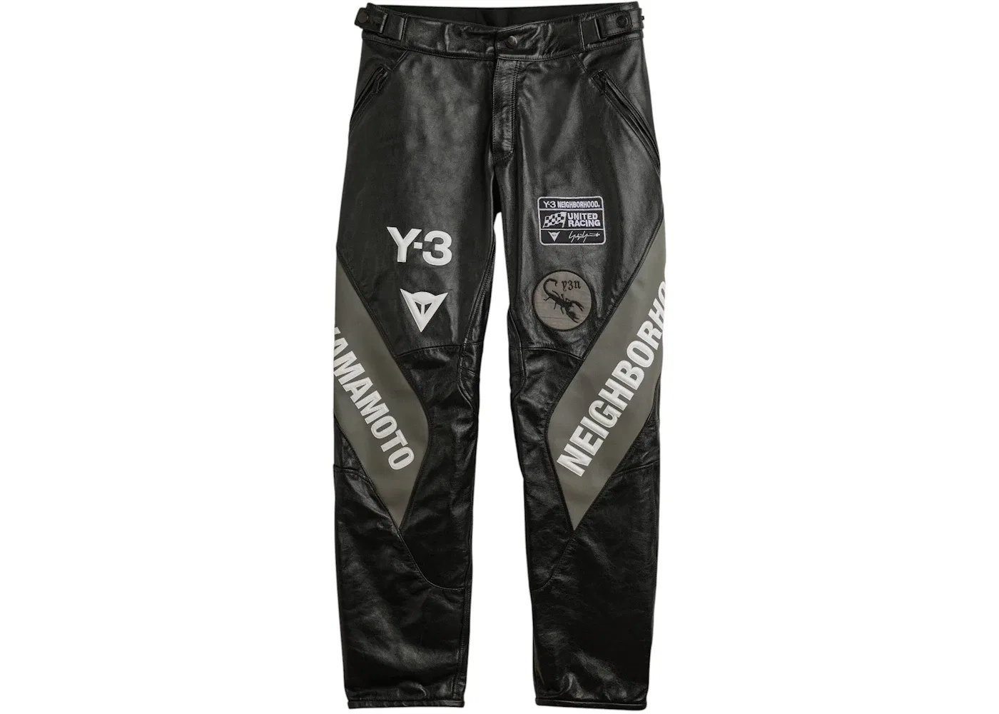 Мужские спортивные брюки с принтом Y-3 NBHD Leather Racer Adidas, Black