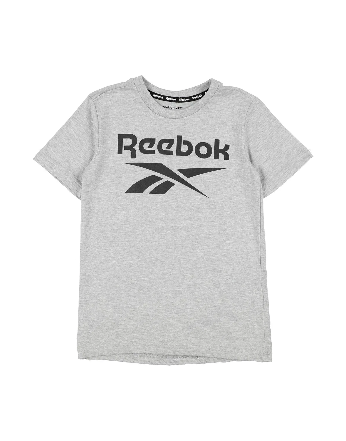 Детская футболка для мальчиков с логотипом Reebok, светло-серый