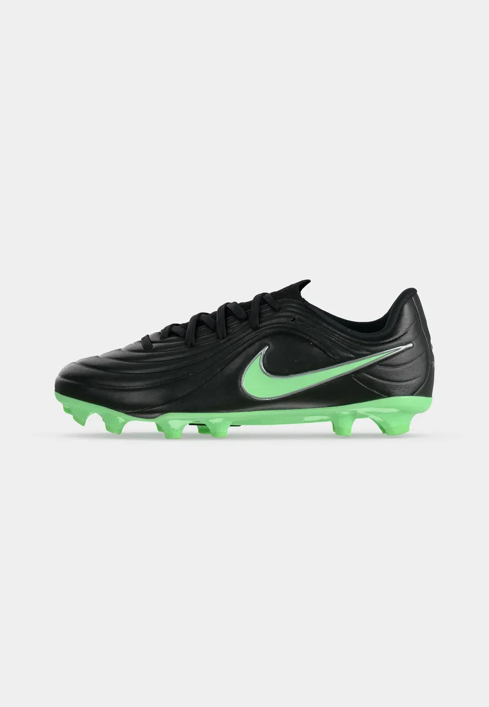Футбольные бутсы Jr Tiempo Maestro Academy FG/MG унисекс для искусственных газонов Nike Performance, Black/Illusion Green — фото 2
