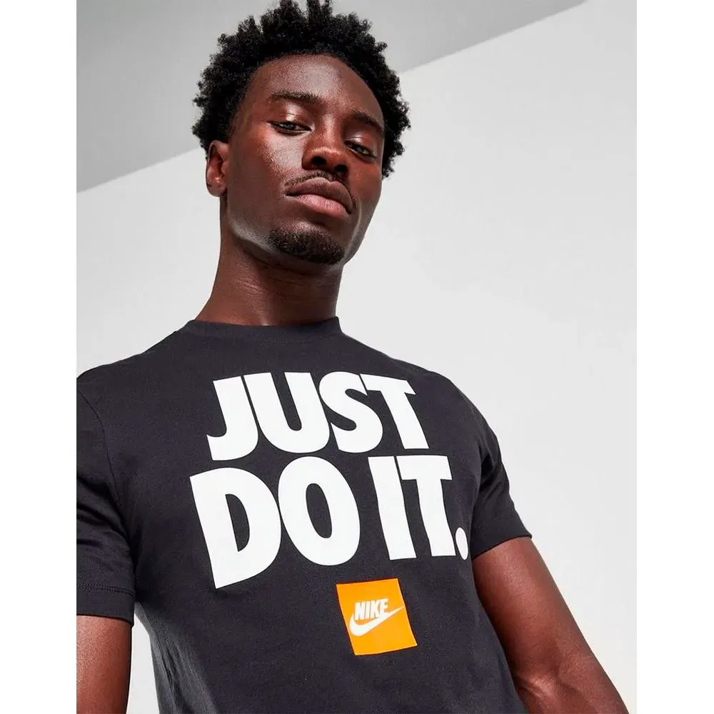 Мужская футболка с коротким рукавом Just Do It Core Nike, Black — фото 3